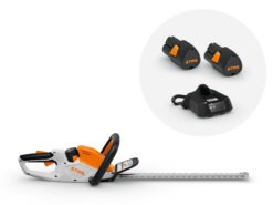 Stihl HSA 40 SET WITH 2X AS 2 BATTERY AND AL 1 CHARGER - BLADE LENGTH 50 cm / 20 inch - HSA 40 CORDLESS HEDGE TRIMMER - AS SYSTEM