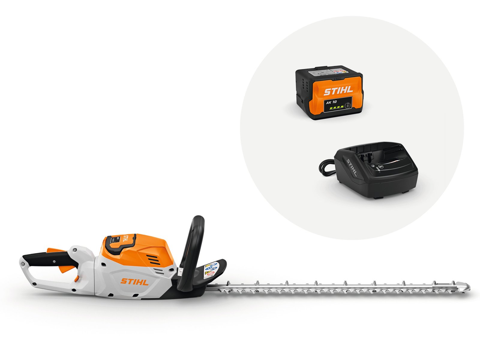Stihl HSA 60 Cordless Hedge Trimmer with 1x AK 10 battery and AL 101 charger - HSA 60 CORDLESS HEDGE TRIMMER - AK SYSTEM