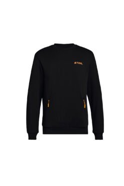 Stihl LOGO SWEATSHIRT - BLACK - XXXL - STIHL LOGO SWEATSHIRT WITH ZIP-POCKETS - BLACK